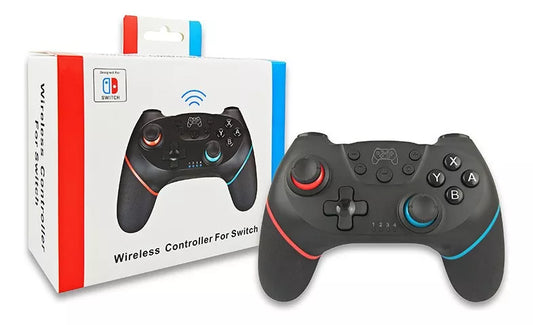 Control inalámbrico Lehuai Pro Nintendo Switch Bluetooth color negro