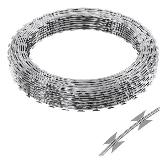 Alambre De Puas Galvanizado Alambre Concertina 30cm X 10m