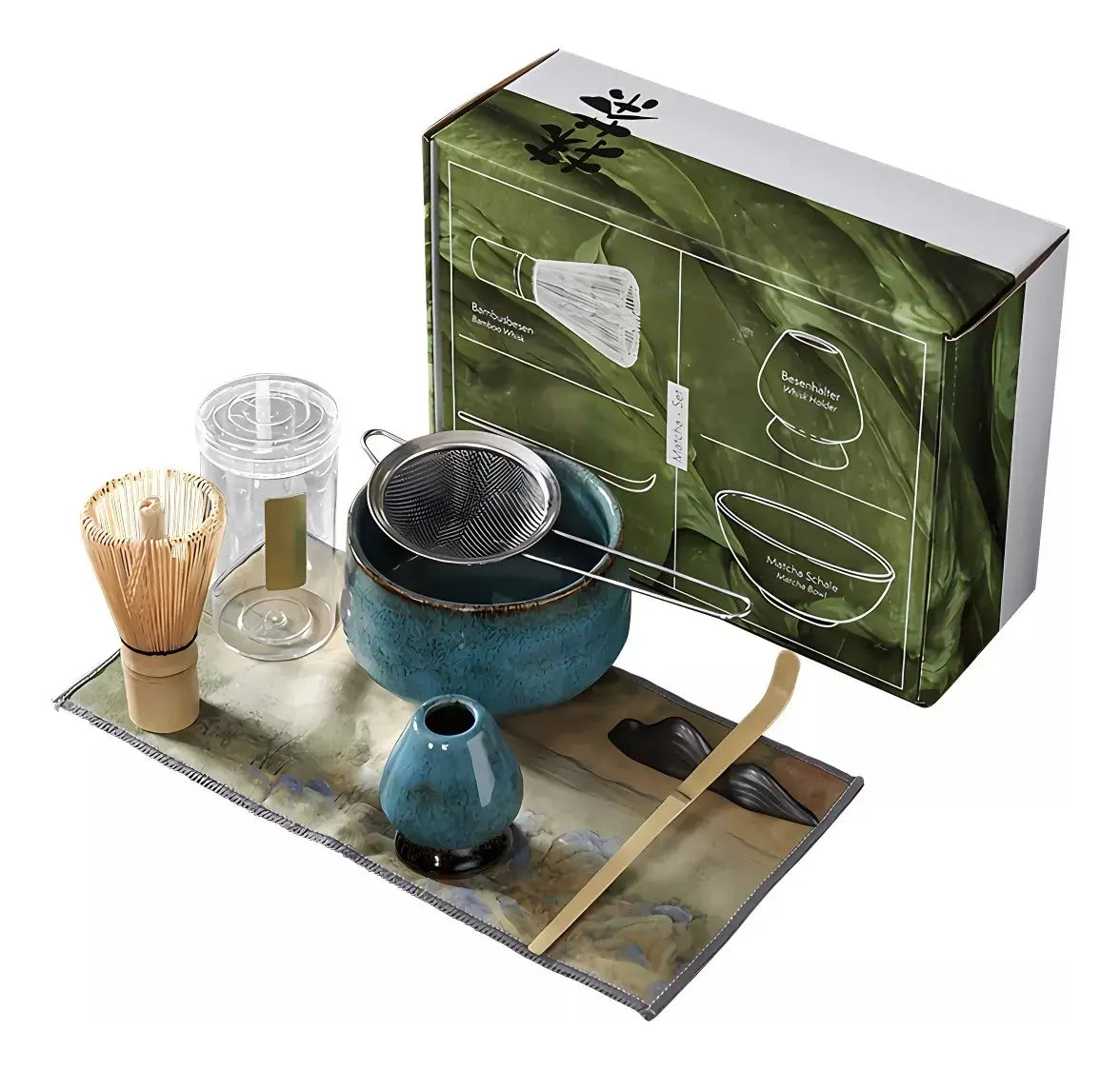 Set De Té Matcha 7 Piezas Japonés Batidor Tazón Herramientas