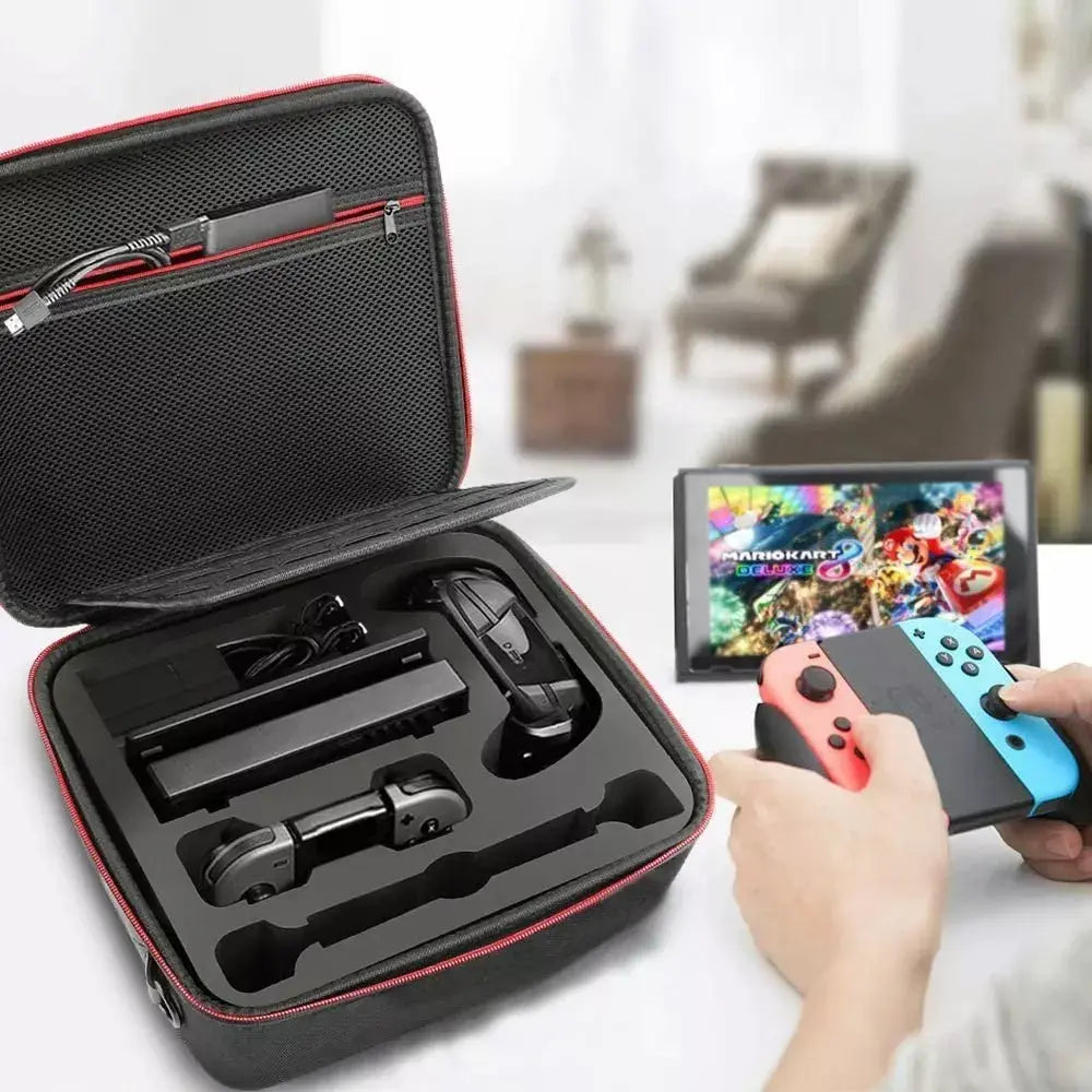 Estuche Bolso Para Nintendo Switch Alta Resistencia Negro