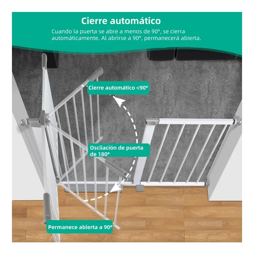 Reja Seguridad Escalera Puerta Bebe Mascota 104-111cm