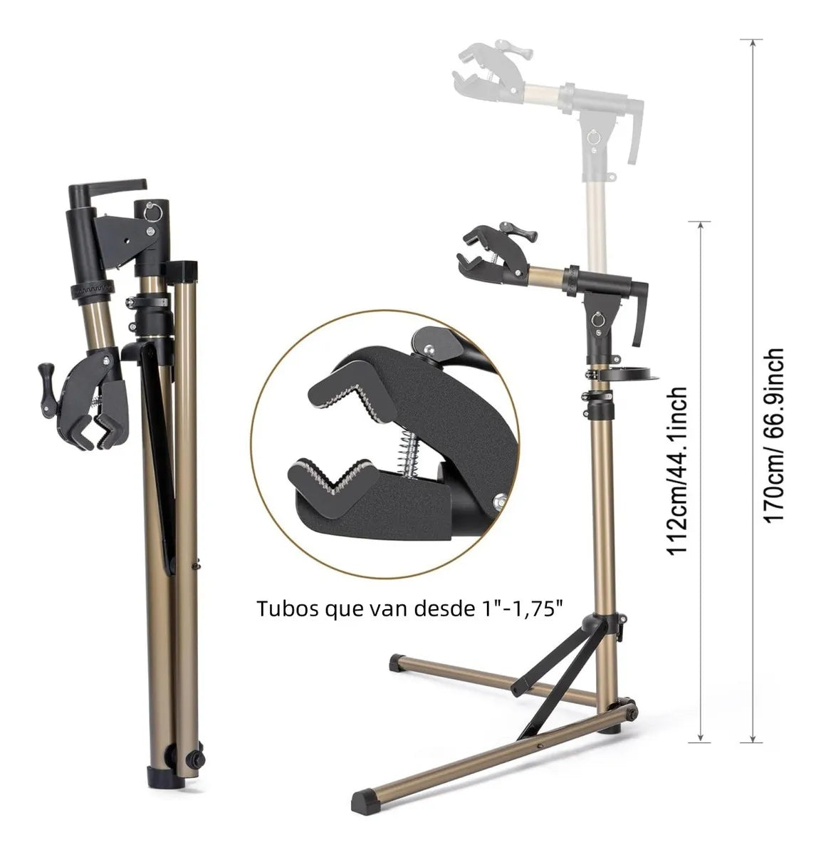 Atril Bicicleta Soporte Para Mantención Ajustable 360o