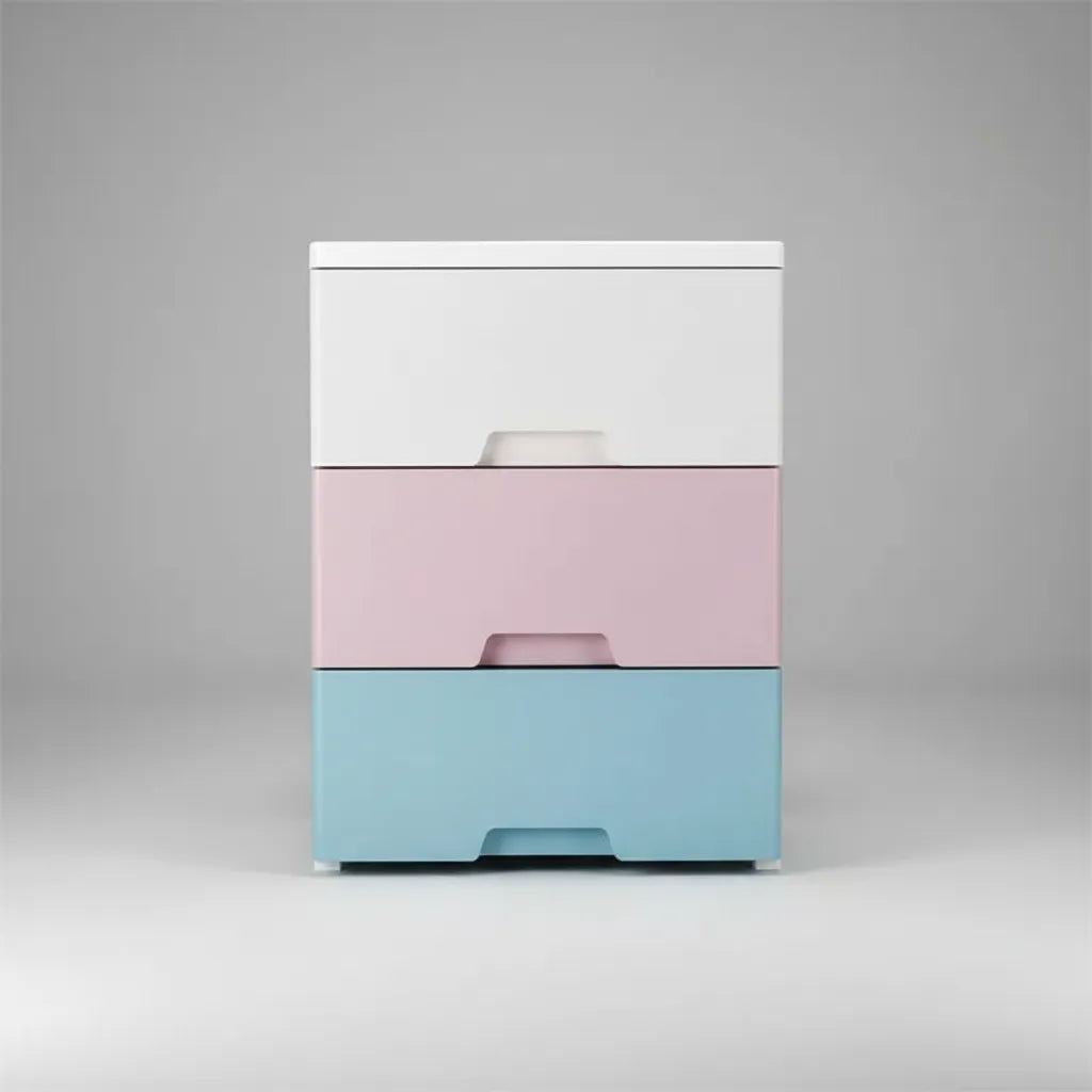 Cajonera Organizador Plastico 3 Niveles 47x29x52cm Con Rueda
