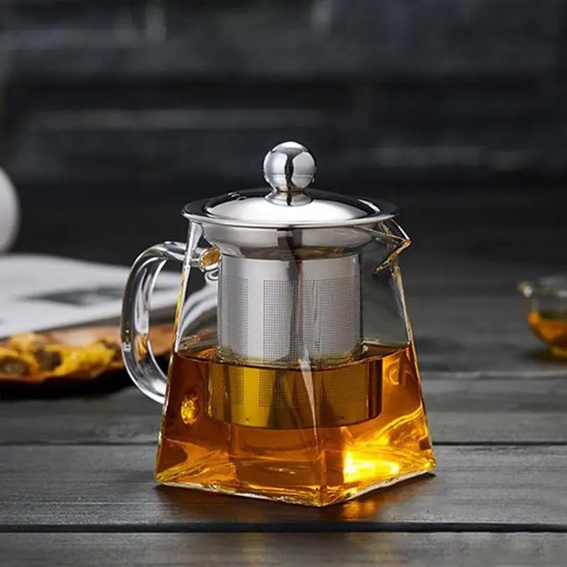 Tetera Para Te Resistente Al Fuego Infusiones De Vidrio 750ml