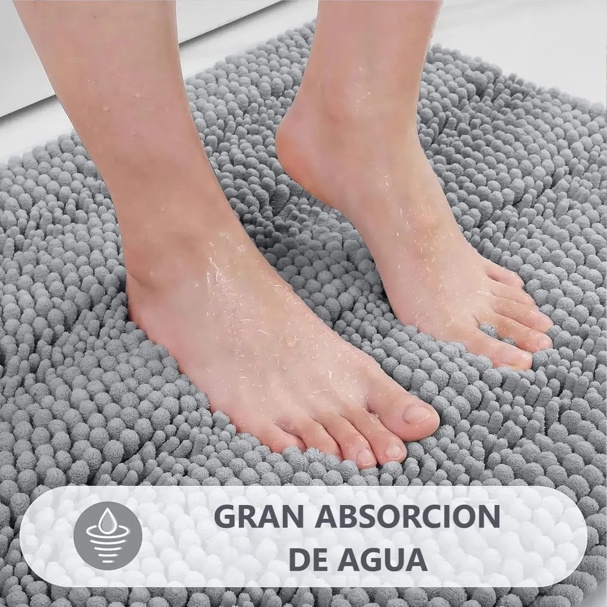 Alfombras De Baño 40x60cm Super Absorbente Piso Tina Ducha
