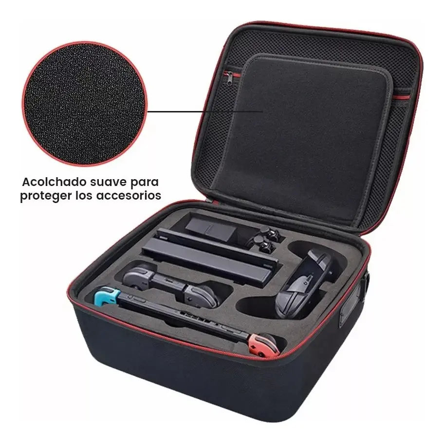 Estuche Bolso Para Nintendo Switch Alta Resistencia Negro