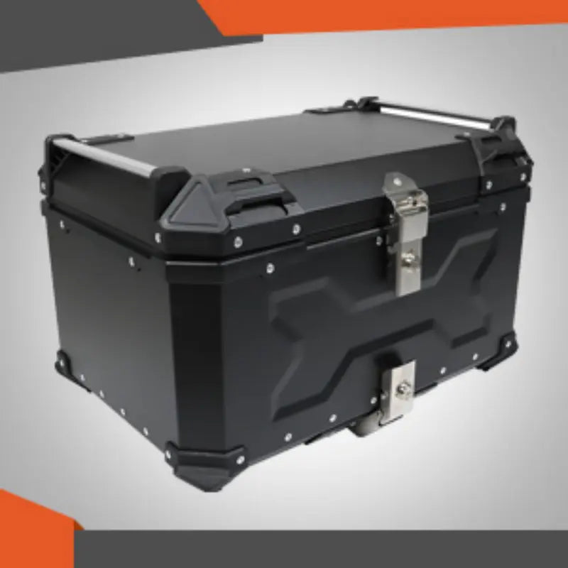Maleta De Motos Top Case Aleacion De Aluminio 65l + Respaldo
