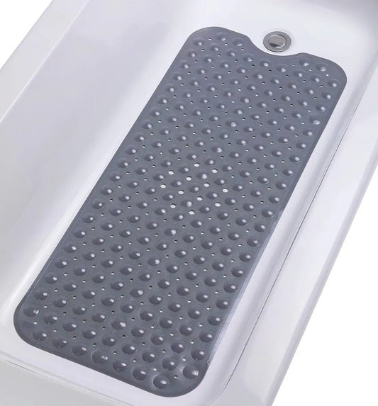 Piso De Goma Antideslizante Para Ducha Baño 39×100cm Gris