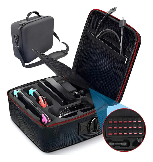Estuche Bolso Para Nintendo Switch Alta Resistencia Negro