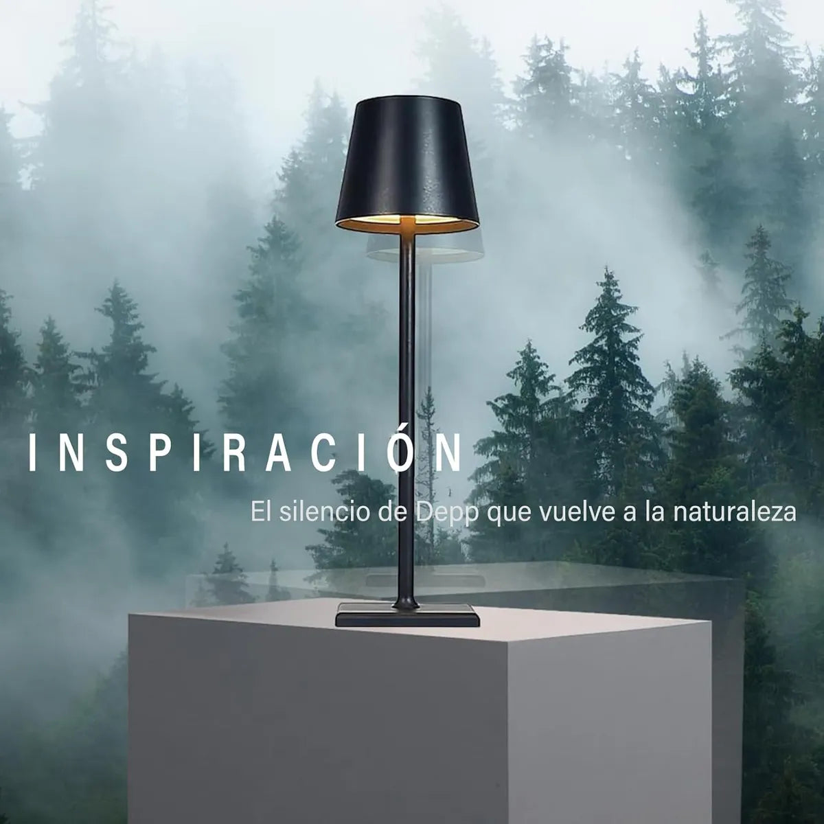 Lampara De Mesa Escritorio Lectura Led Luz Recargable Negro
