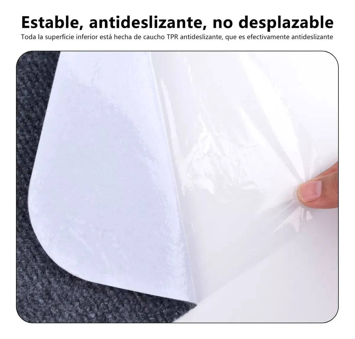Alfombrilla Antideslizante Para Silla 120x90cm