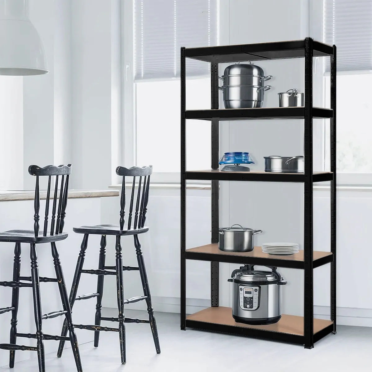 Estante Rack Metalico 180 X 90 X 40 Negro