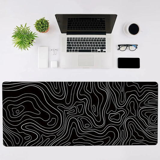 Mouse Pad Gamer Antideslizante. 100% 90x40cm 3mm Negro N-15