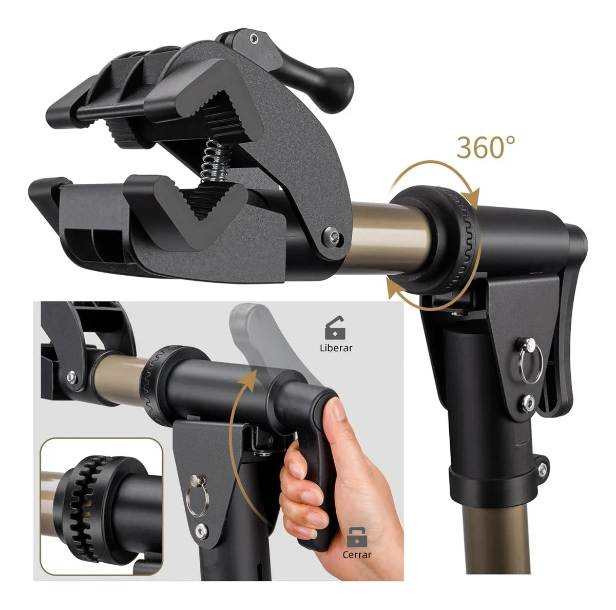 Atril Bicicleta Soporte Para Mantención Ajustable 360o