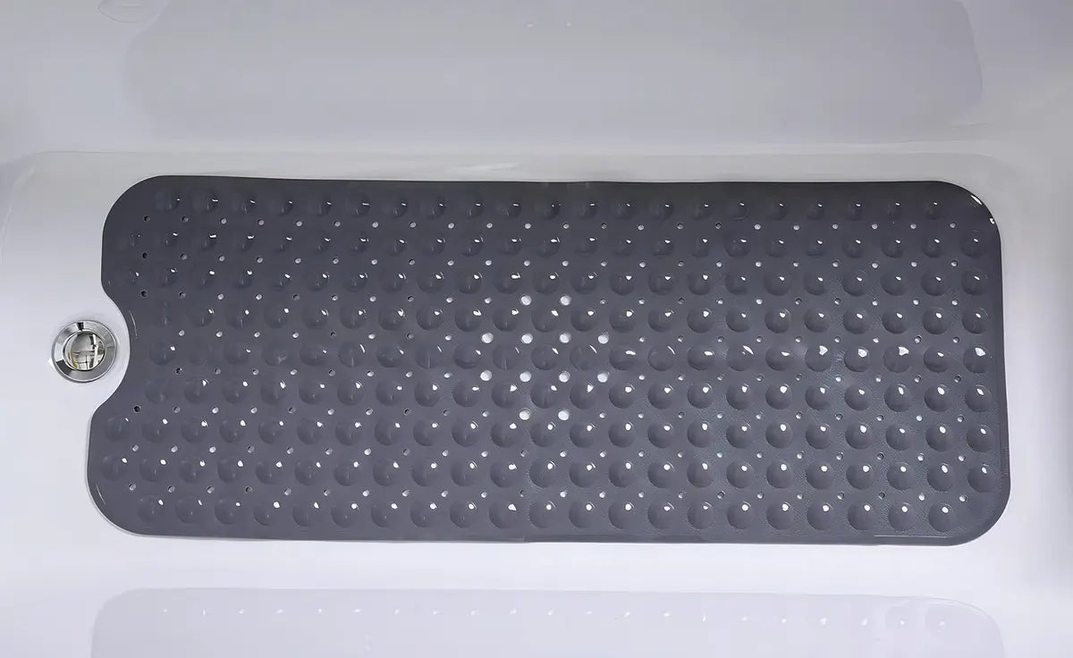 Piso De Goma Antideslizante Para Ducha Baño 39×100cm Gris