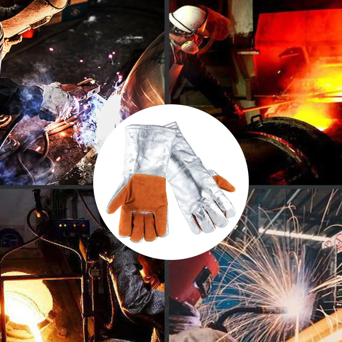 Guantes Alta Temperatura 300°c Para Panadería Y Hornos Multi