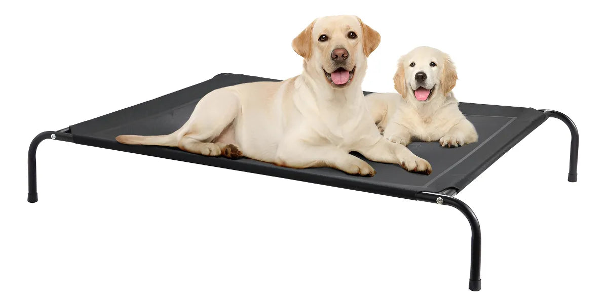 Cama Elevada Altura Para Mascota Perro Gato Talla L - Negro