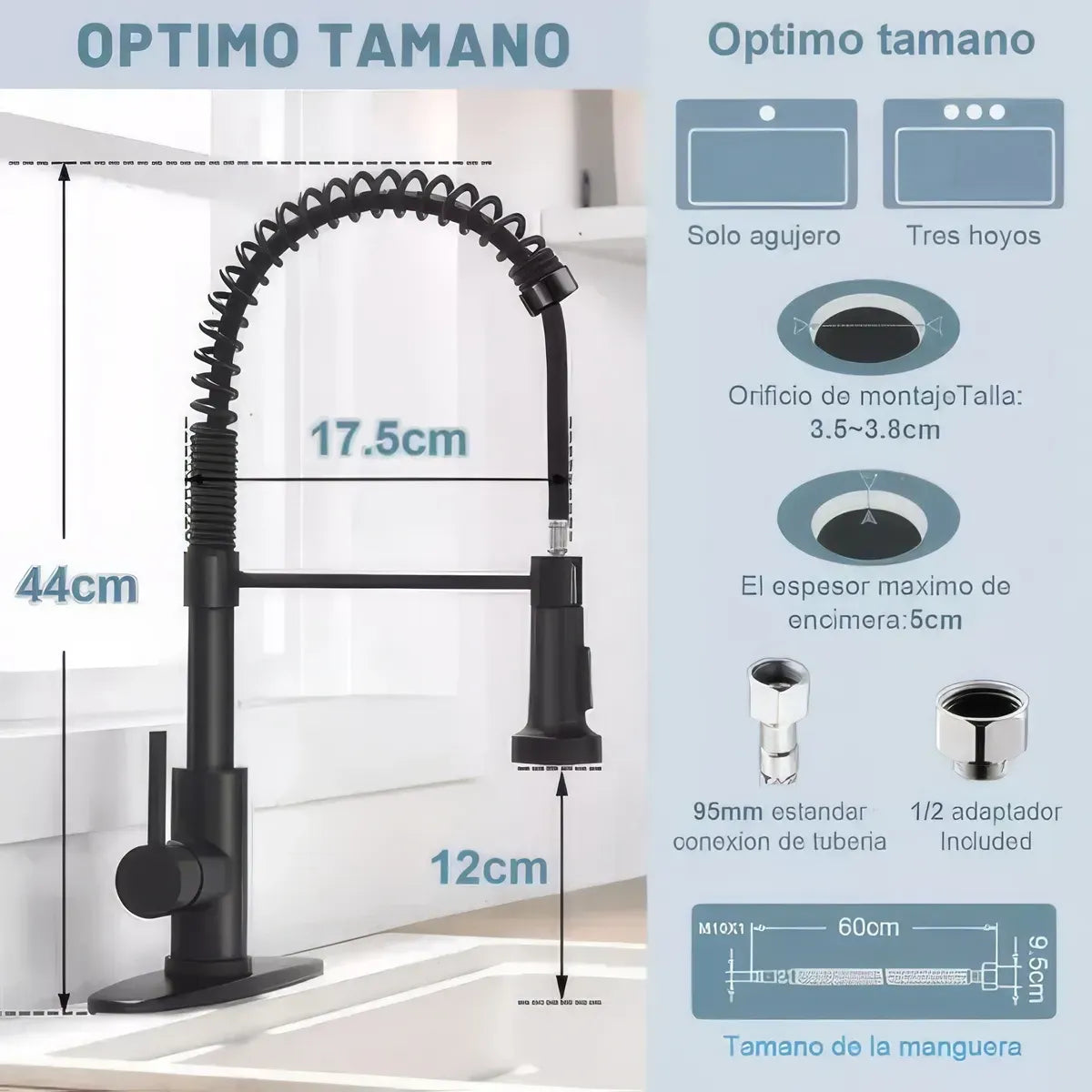 Lavaplatos De Cocina Empotrable 78x43cm Con Accesorios Negro