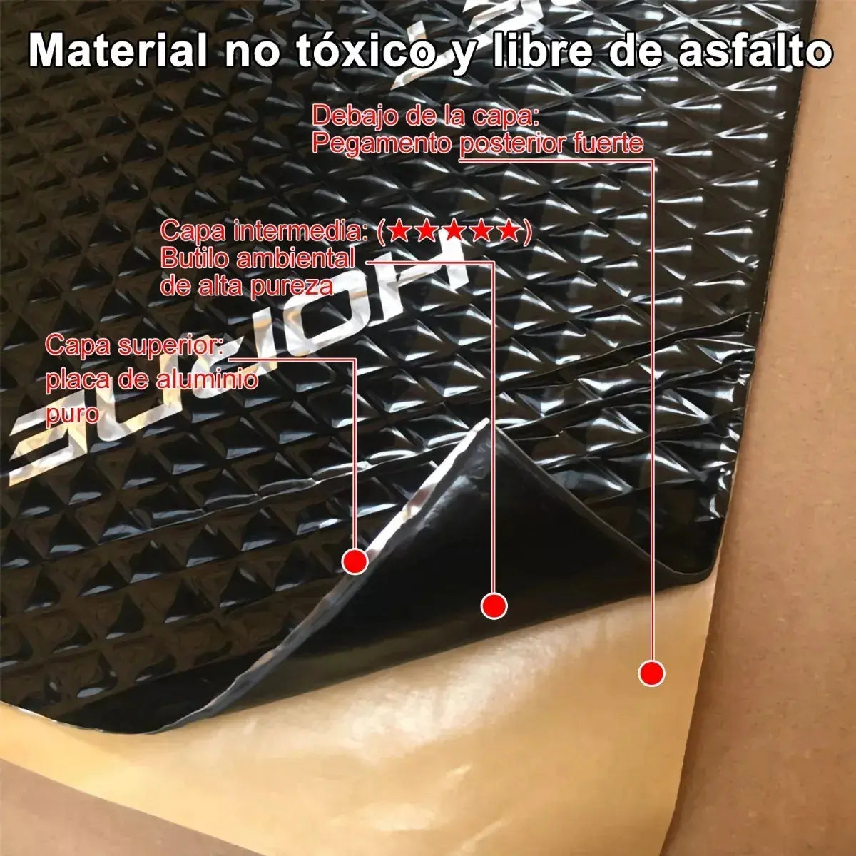 Rollo Insonorizante Automotriz Blindaje War Audio 3.2 M 50cm