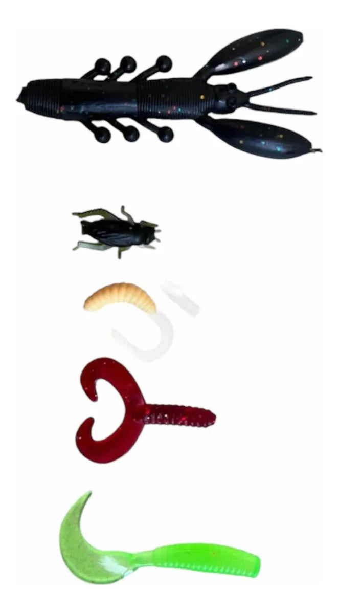 Kit De 101 Piezas De Señuelo Cebo Moscas Anzuelos Para Pesca