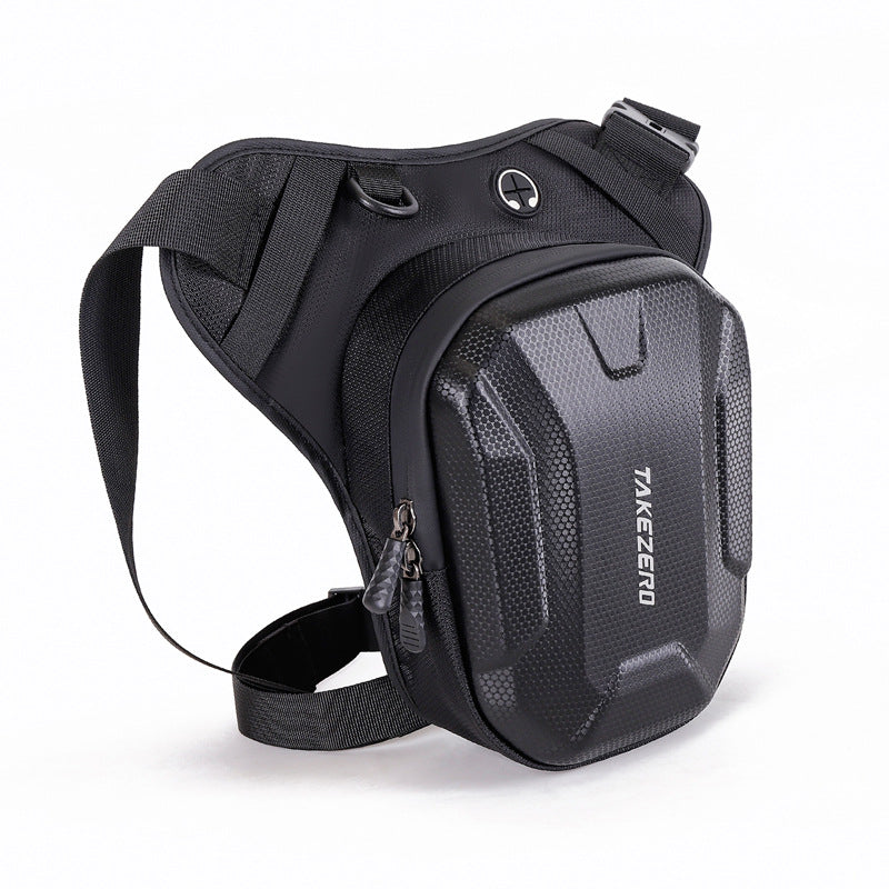 Bolso Pierna Para Moto Muslera Impermeable Takezero Negro