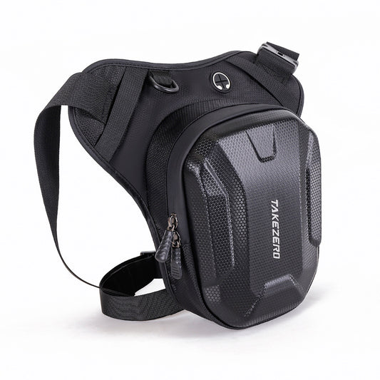 Bolso Pierna Para Moto Muslera Impermeable Takezero Negro