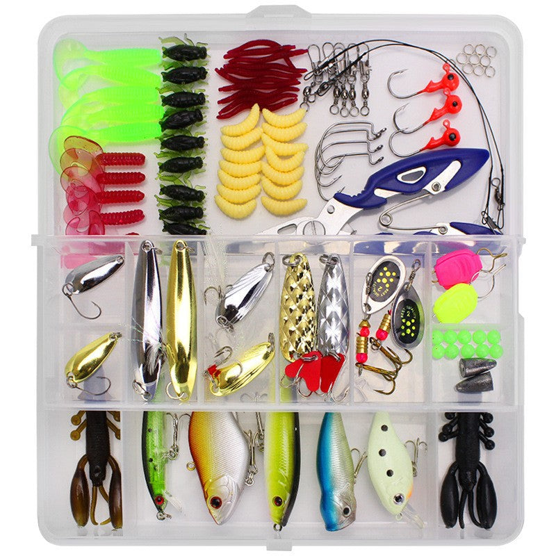 Kit De 101 Piezas De Señuelo Cebo Moscas Anzuelos Para Pesca