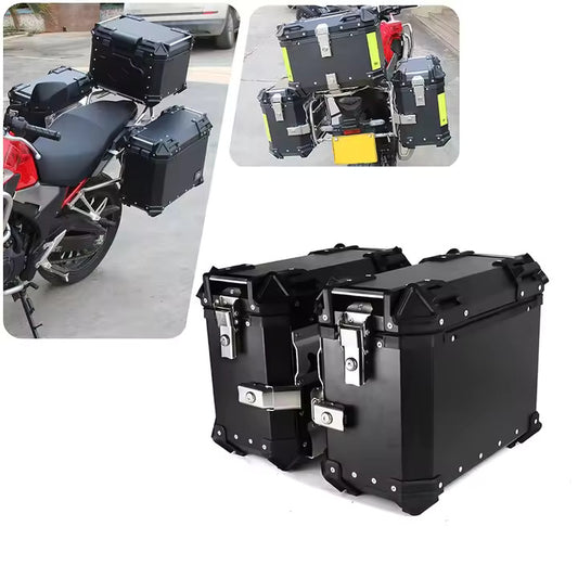 Maletas De Moto Laterales Aleacion Aluminio 76l Con Anclaje